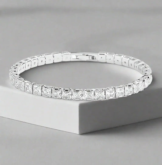 Radiant Cubic Zirconia Tennis Bracelet